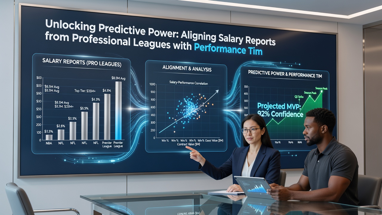 Charts displaying aligned salary and performance data from leagues, equestrian meets, and canine events